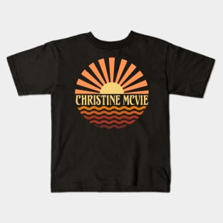 Graphic Circles Christine Name Lovely Styles Vintage 70s 80s 90s Kids T-Shirt